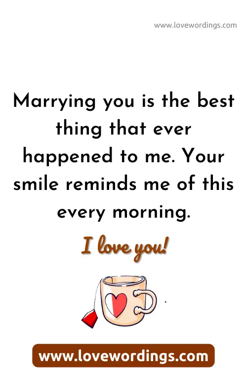 Good Morning Love Message to My Wife