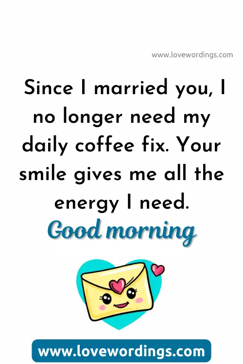 Good Morning Love Message to Your Wife