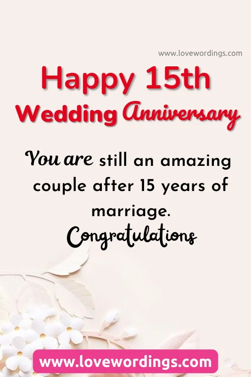 15th Wedding Anniversary Quotes For Old Couples