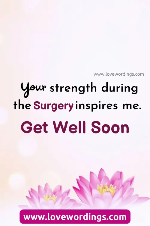 Get Well Soon After Surgery