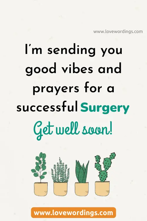 Get Well Wishes After Surgery