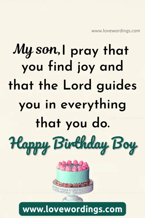 Prayers For Your Son’s Birthday