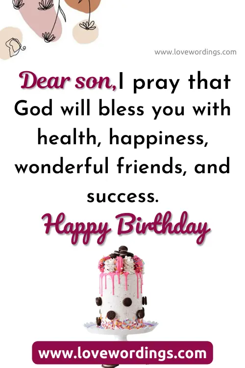 Short Prayers For Son’s Birthday