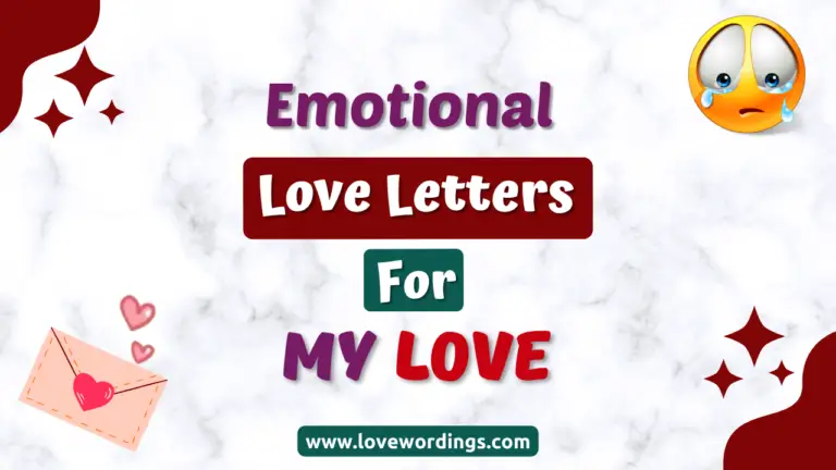 Emotional Love Letters For My Love